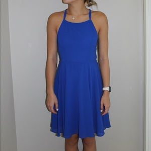 LULU’S Babydoll Blue Dress